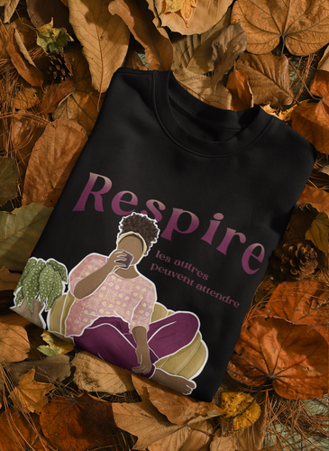 Sweater Respire les autres peuvent attendre