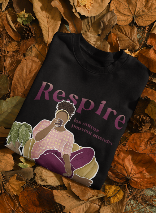 Sweater Respire les autres peuvent attendre