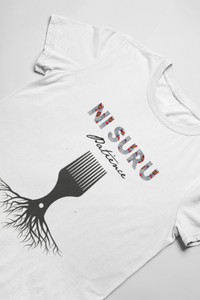 T-shirt Ni Suru - Peigne afro